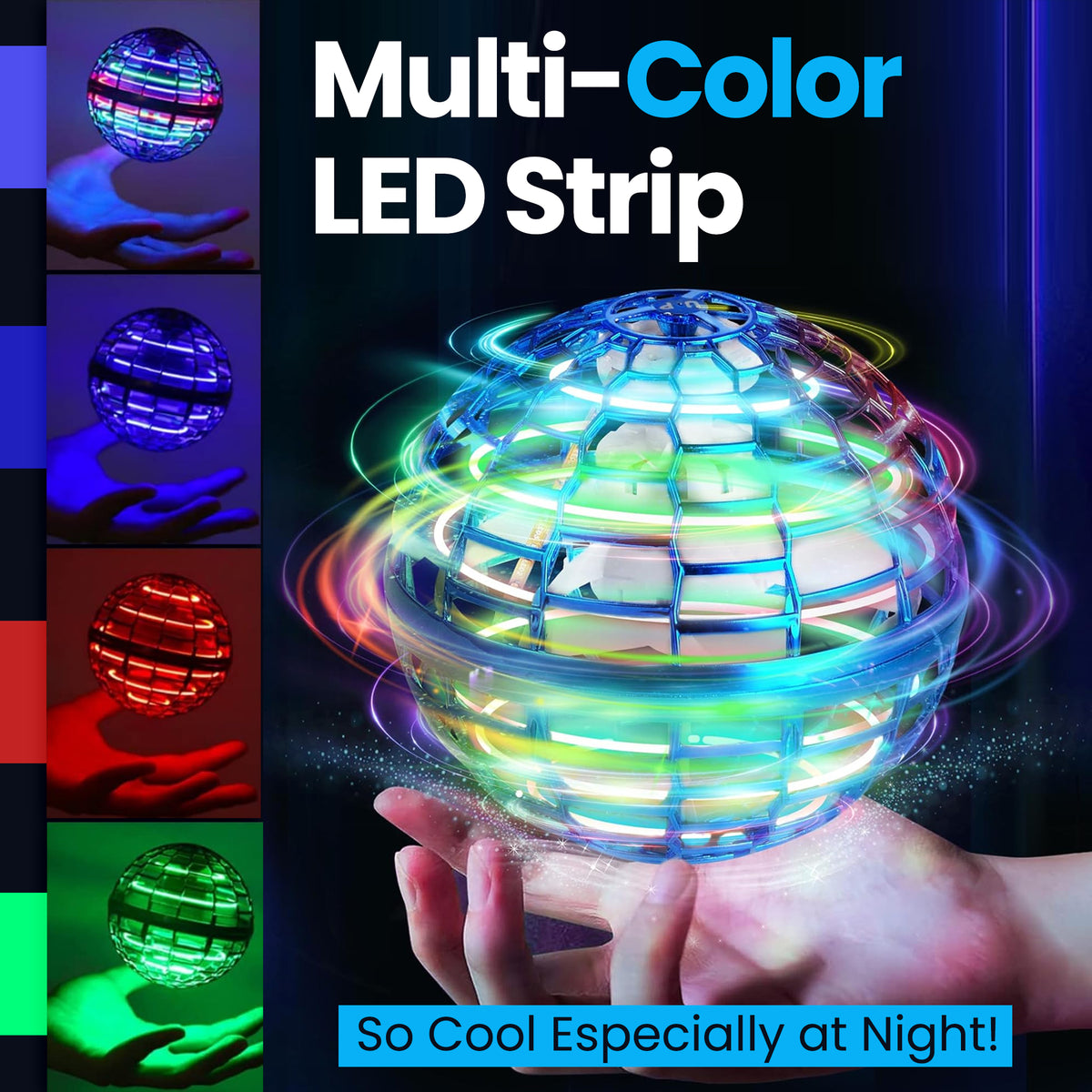 Flying Orb Ball Toys, Rechargeable LED Boomerang Magic Ball avec Flying Orb Ball Toys, Rechargeable LED Boomerang Magic Ball avec